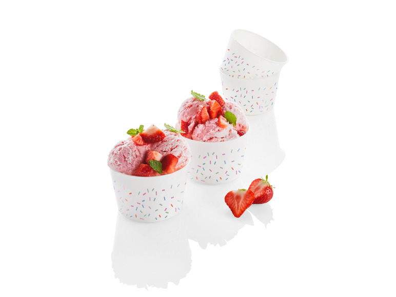 ERNESTO® Eisbecher-Set \ Sundae-Waffelbecher-Set \ Trinkbecher-Set, BPA-frei Letzter Tag
