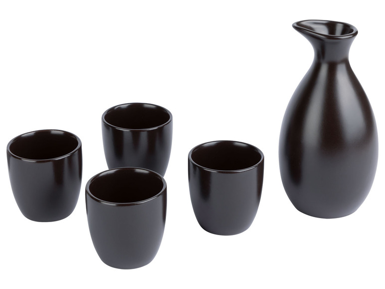 ERNESTO® Sake-Set, 5-teilig, Steingut Fabrikladen