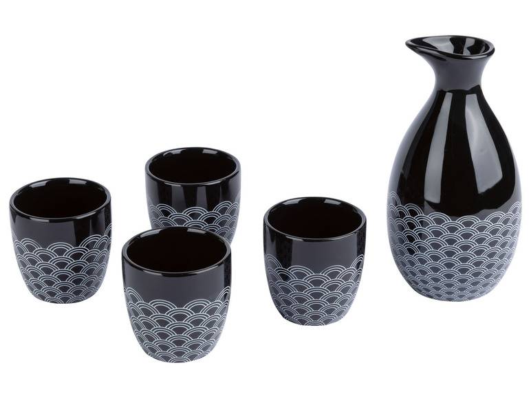 ERNESTO® Sake-Set, 5-teilig, Steingut Fabrikladen