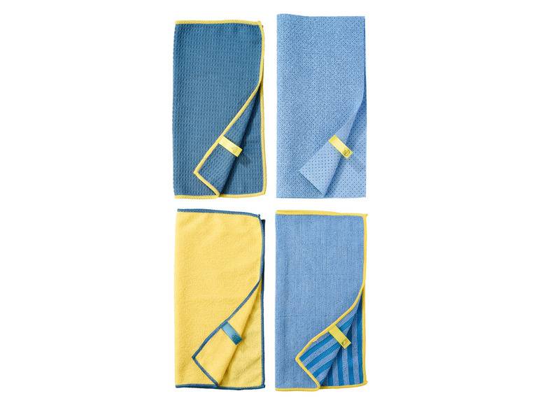 LIVARNO home Mikrofasertücher-Set, 4 Stück Blitzverkäufe