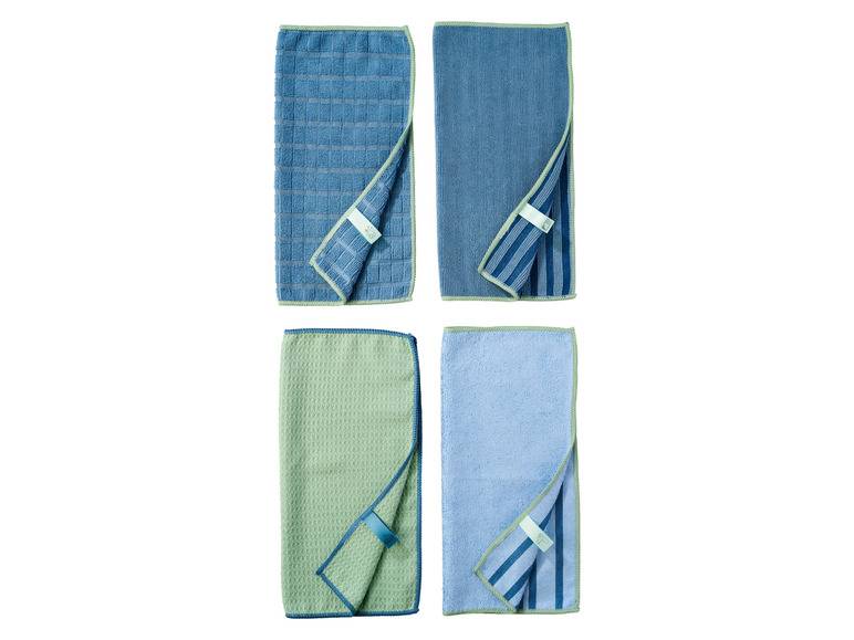 LIVARNO home Mikrofasertücher-Set, 4 Stück Blitzverkäufe