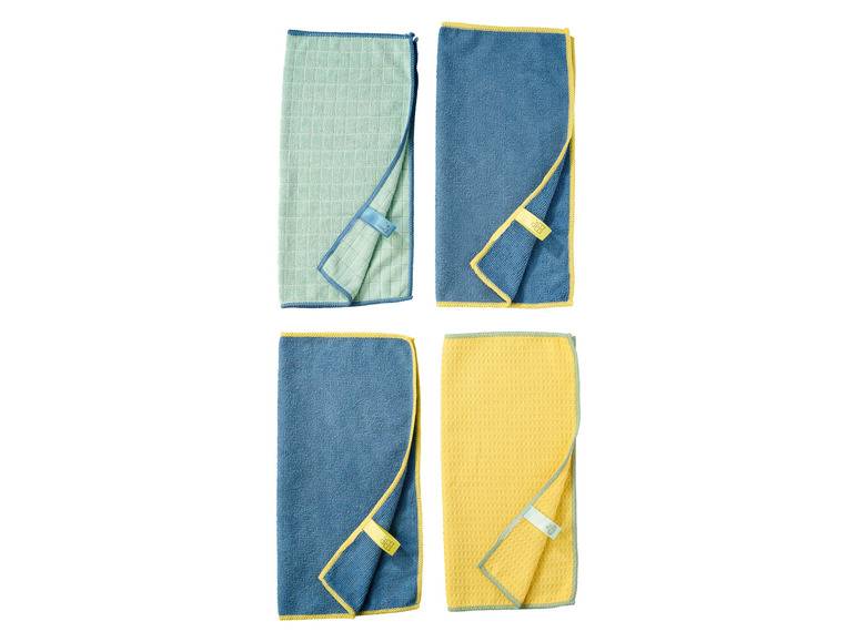 LIVARNO home Mikrofasertücher-Set, 4 Stück Blitzverkäufe