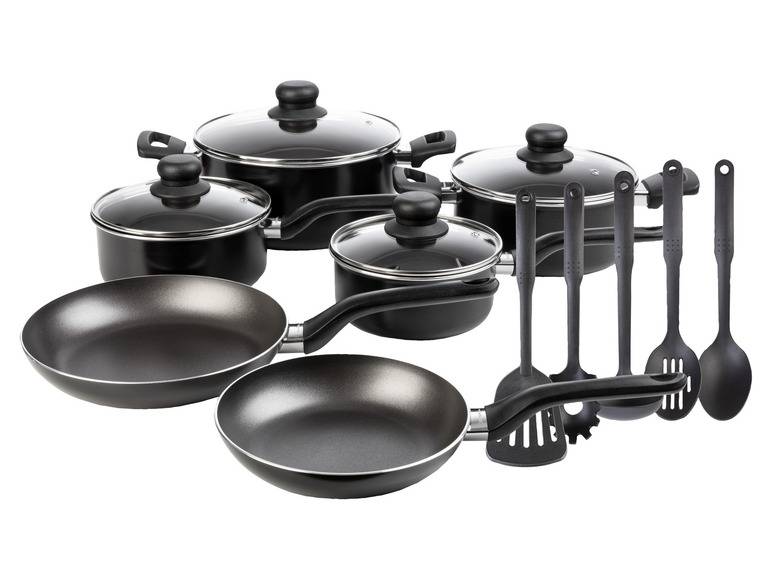 LIVARNO home Kochgeschirr-Set, 11-teilig, Topfset, Pfannenset Osterangebot