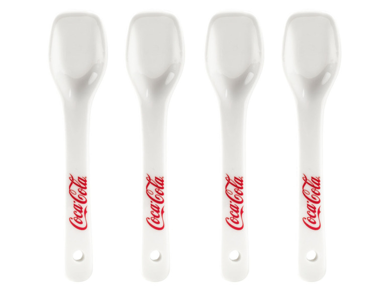 Coca Cola Eisbecher mit Löffeln, 4er Set Saisonale Angebote