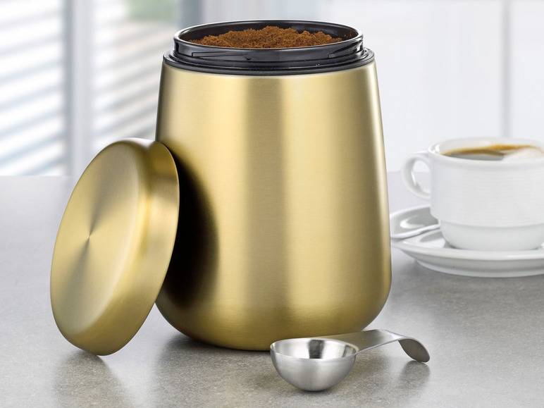 Esmeyer Kaffee-/ Vorratsdose Edelstahl inkl. Löffel im Deckel Neueste Stile