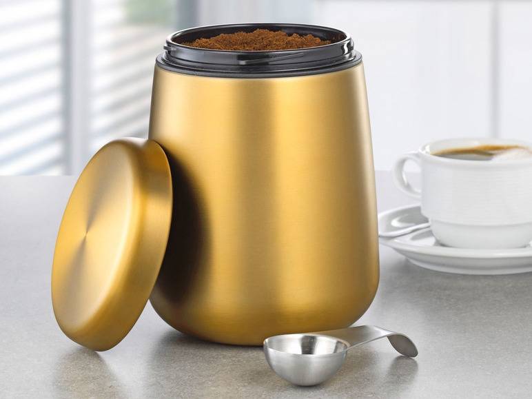 Esmeyer Kaffee-/ Vorratsdose Edelstahl inkl. Löffel im Deckel Neueste Stile