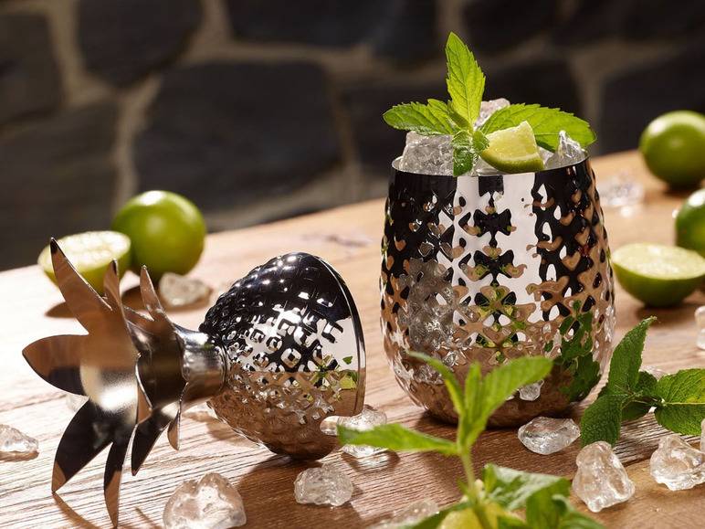 ECHTWERK Cocktailbecher Ananas 0,5l Letzter Tag