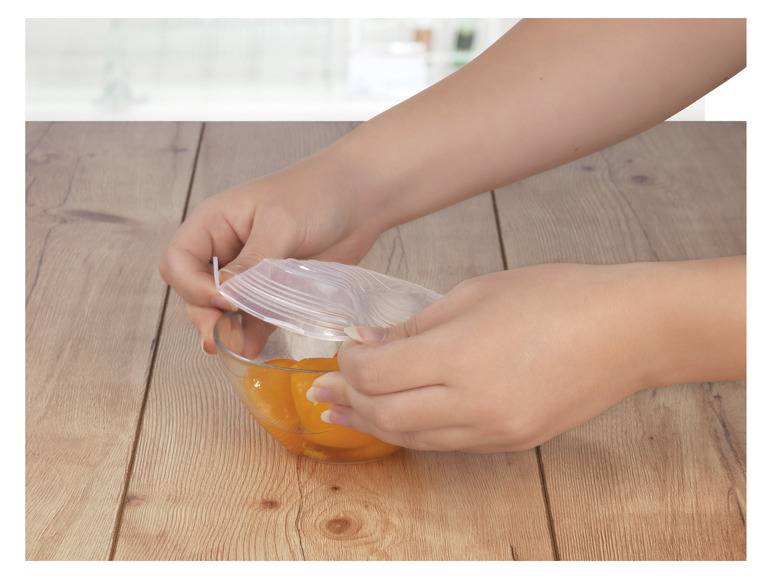 GOURMETmaxx Flexible Silikondeckel, 12 Stück , transparent Hotsell