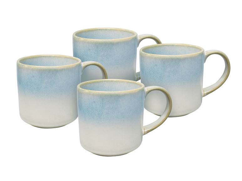vanWell Kaffeebecher 4erSet 38cl mit Farbglasur Steingut Exklusive Angebote