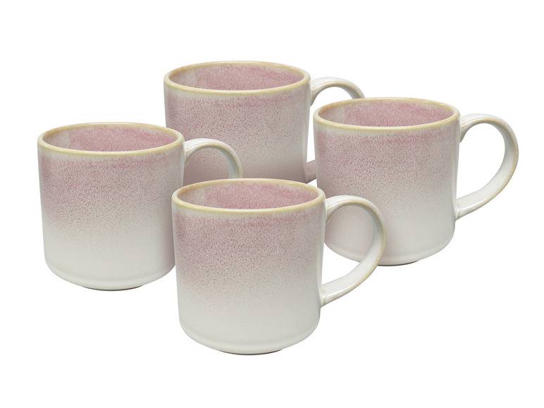 vanWell Kaffeebecher 4erSet 38cl mit Farbglasur Steingut Exklusive Angebote