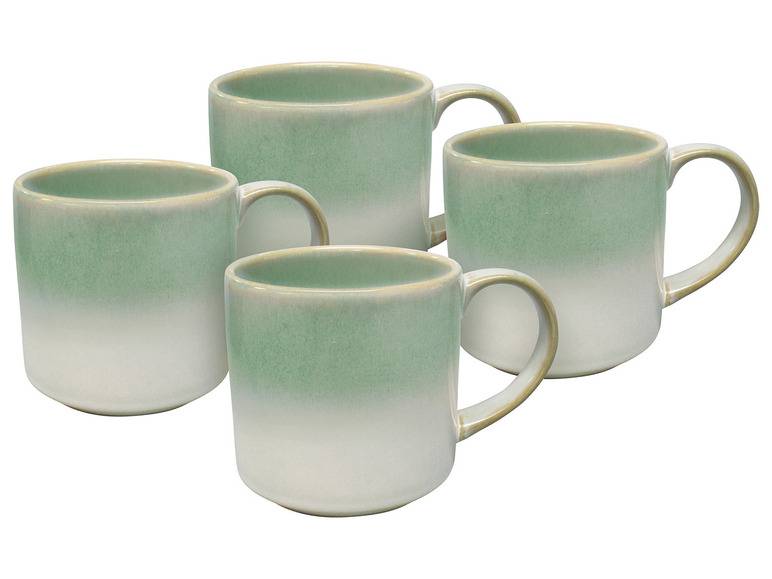 vanWell Kaffeebecher 4erSet 38cl mit Farbglasur Steingut Exklusive Angebote