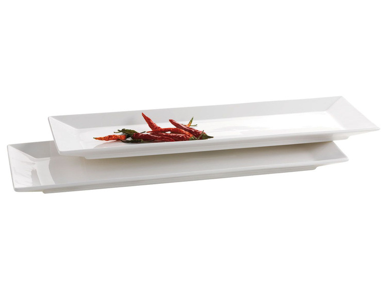 MÄSER Serie Trendy Line, Teller rechteckig 32 x 11 cm, im 2er-Set Fabrikpreis