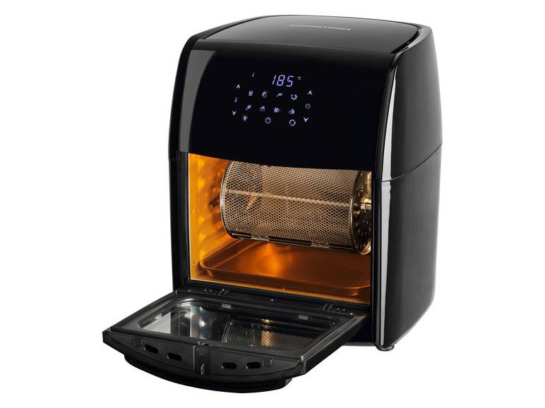 GOURMETmaxx Heißluftfritteuse mit Rotisserie, 1800 W, 12 l Vatertagsangebot