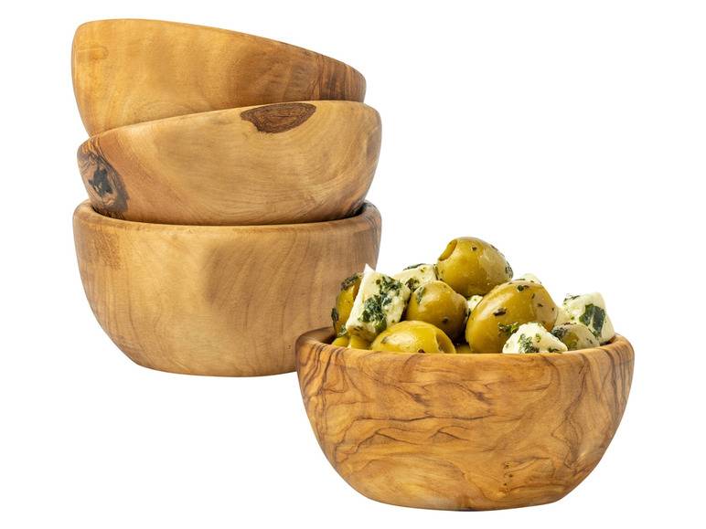 Soltako 2er und 4er Set Antipasti-/Dippschälchen Olivenholz Bestseller