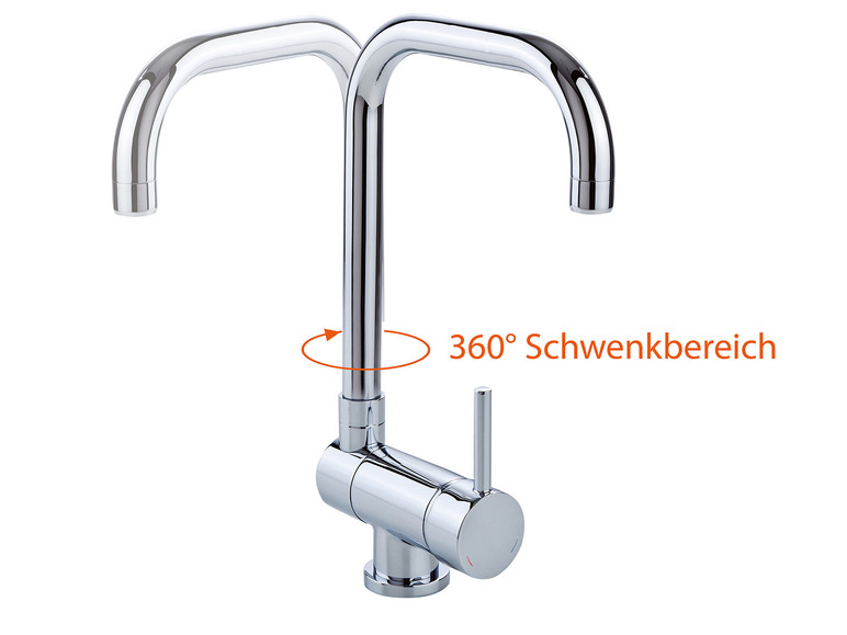 Eisl Küchenarmatur »FLEXO«, Wasserhahn Küche für Unterfenster-Montage Auslauf