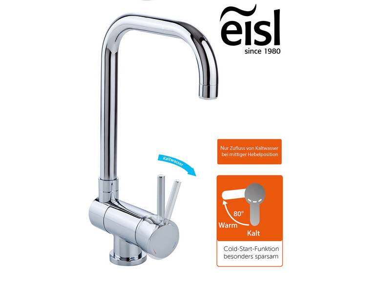 Eisl Küchenarmatur »FLEXO«, Wasserhahn Küche für Unterfenster-Montage Auslauf