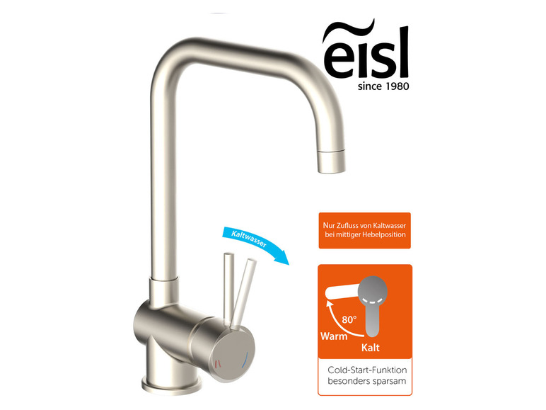 Eisl Küchenarmatur »Futura«, mit Cold-Start Funktion Saisonschlussverkauf