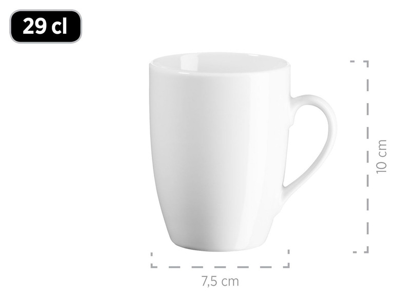 MÄSER Serie Barca, Frühstücks-Geschirr für 6 Personen, 18-tlg. Set, Porzellan Black Friday