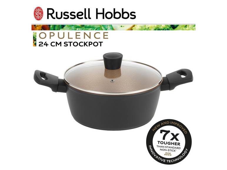 Russell Hobbs Aluminium Topf Opulence Collection Schwarz/Gold Top Angebot