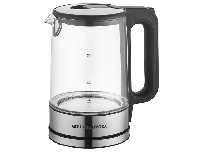 GOURMETmaxx Glas-Wasserkocher, 1,7 l, kabellos, LED Bestseller