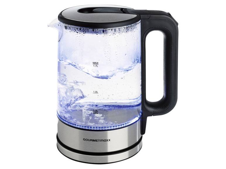 GOURMETmaxx Glas-Wasserkocher, 1,7 l, kabellos, LED Bestseller