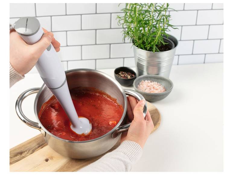 GOURMETmaxx Stabmixer 400 W weiß/grau Bis zu 55% Rabatt