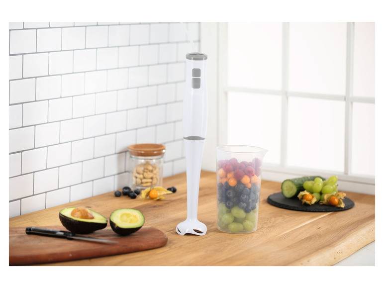 GOURMETmaxx Stabmixer 400 W weiß/grau Bis zu 55% Rabatt