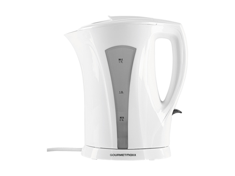 GOURMETmaxx Wasserkocher 1,7 l 2200W weiß/grau Fabrik Onlineshop