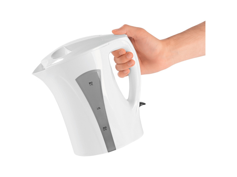 GOURMETmaxx Wasserkocher 1,7 l 2200W weiß/grau Fabrik Onlineshop