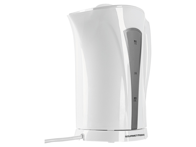 GOURMETmaxx Wasserkocher 1,7 l 2200W weiß/grau Fabrik Onlineshop
