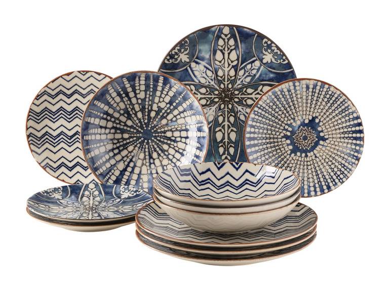MÄSER Teller-Set »Iberico Blue«, 12-teilig, 4 Designs Cyber Monday