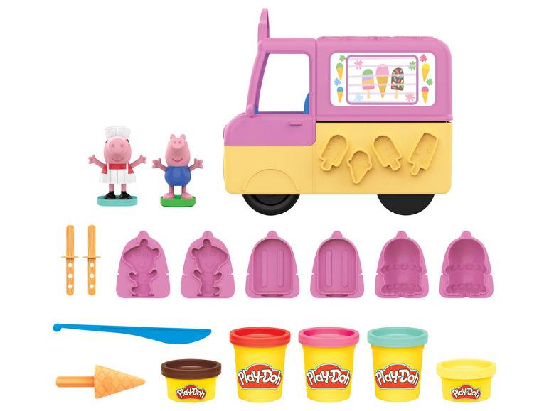Play Doh Peppas Ice Cream Playset, mit 2 Figuren und 5 Dosen Spielknete Super Sparpreis