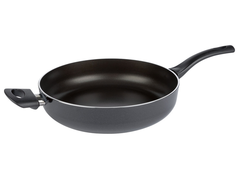 ERNESTO® Sauteuse »Alu Noir« 28 cm mit Gegengriff und Glasdeckel Zeitlich begrenztes Angebot