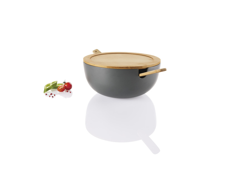 ERNESTO® Salatschüssel-Set, mit Bambus-Deckel, 4-teilig Kauf eins, bekomm eins gratis