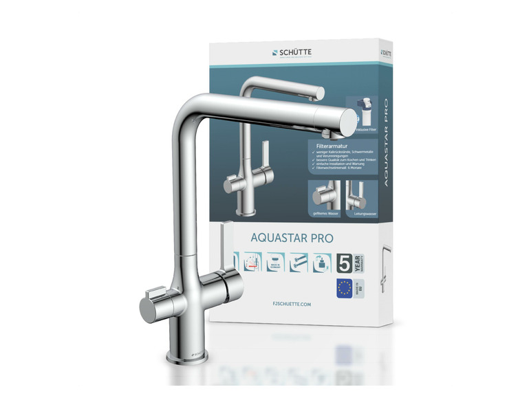 Schütte Küchenarmatur mit Filtersystem »Aquastar Pro«, mit 360° schwenkbarem Auslauf JETZT KAUFEN