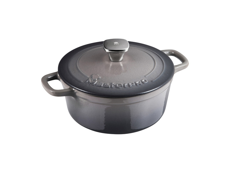 Masterpro Kasserolle, Gusseisen, mit Deckel, Ø22 cm 50% Rabatt mit kostenlosem Versand