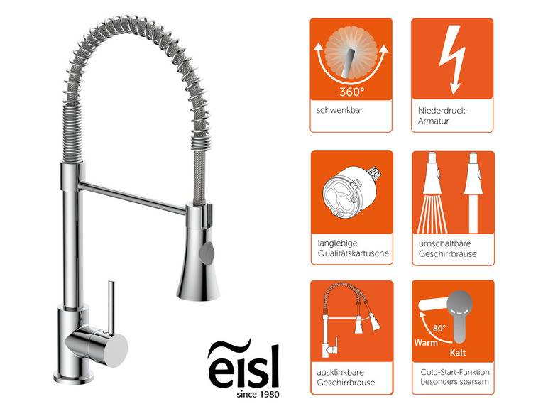 Eisl Küchenarmatur »LEON«, mit Cold Start Funktion, Niederdruckarmatur 2025