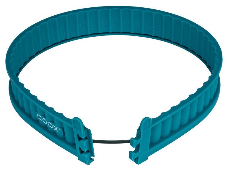Coox Silikon-Quicheform mit Glasboden + ERNESTO® Messbecher-Set, 2-teilig Auslauf