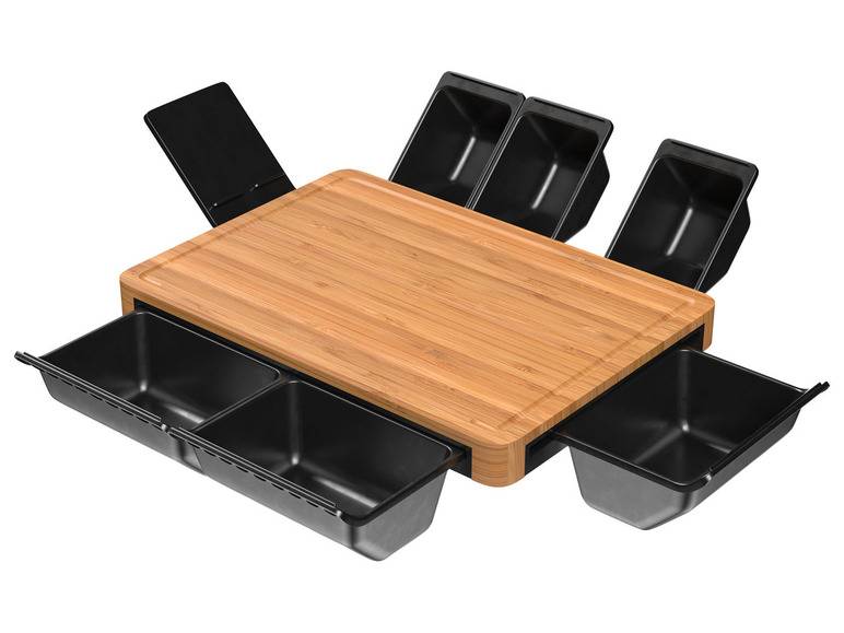GSW Kochtopf-Set 7tlg. Shadow Stahl-Emaille petrol + ERNESTO® Multifunktionales Schneidebrett Top Angebot