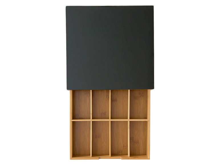 ERNESTO® Bambus Schubladen-Box, mit Glas-Oberseite Sonderangebote