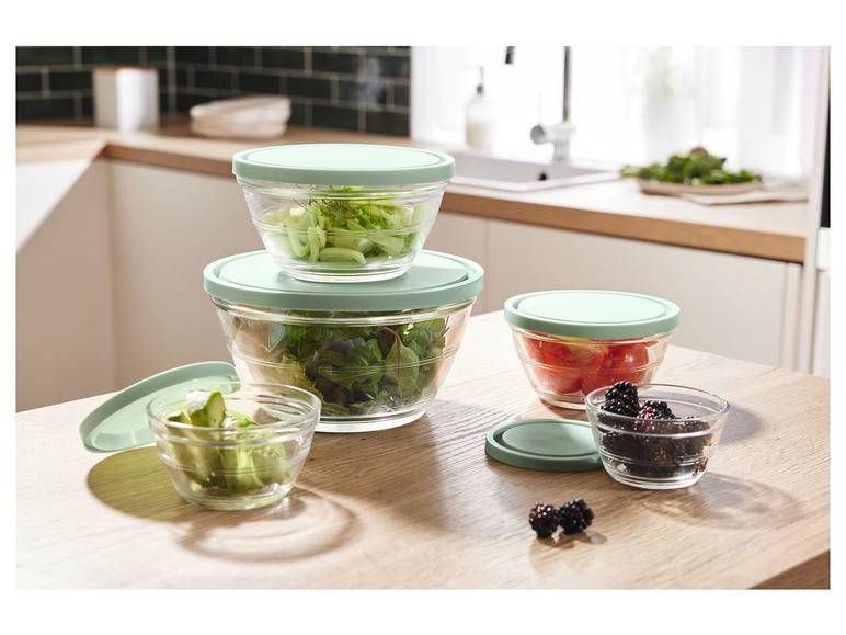 ERNESTO® Glasschüssel-Set, 5 Stück VIP-Rabatte