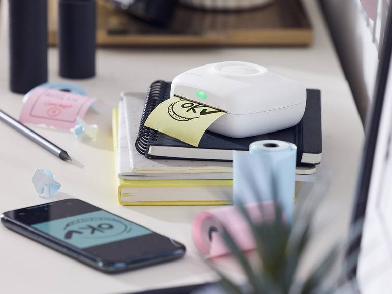 SILVERCREST® Mini Pocket Printer inklusive Papierrolle Super Rabatt