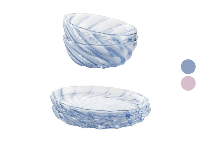 ERNESTO® Schale / Teller, 2er-Set, aus Glas 50% Rabatt mit kostenlosem Versand