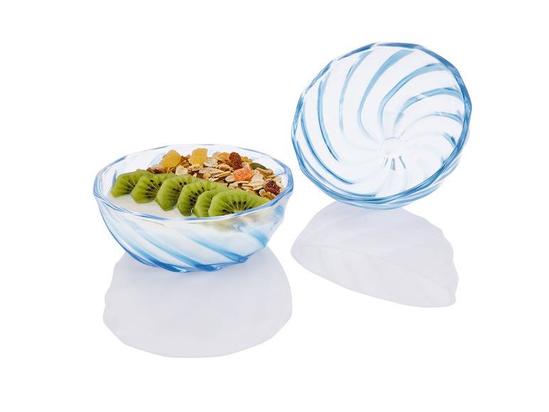 ERNESTO® Schale / Teller, 2er-Set, aus Glas 50% Rabatt mit kostenlosem Versand