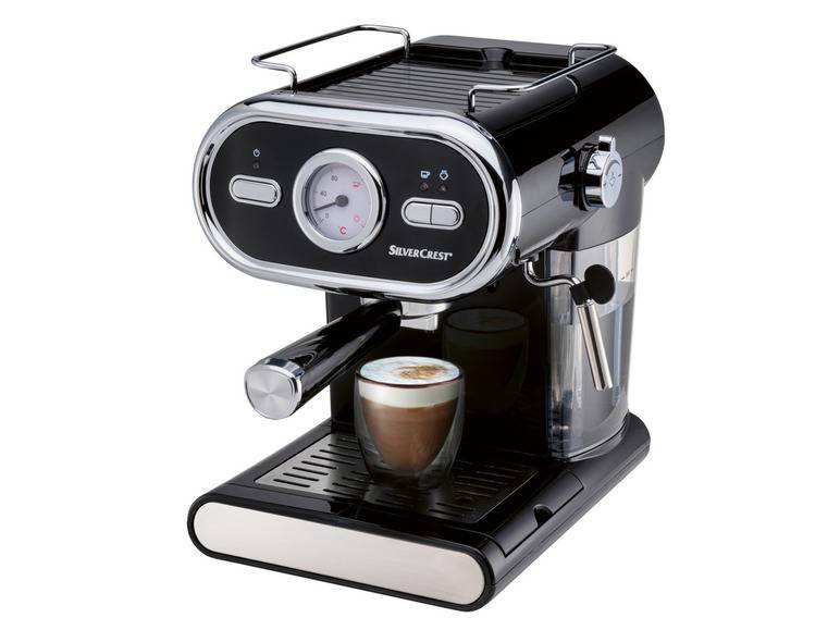 SILVERCREST® KITCHEN TOOLS Espressomaschine »SEM 1100 E1«, schwarz, 1100 W 2025