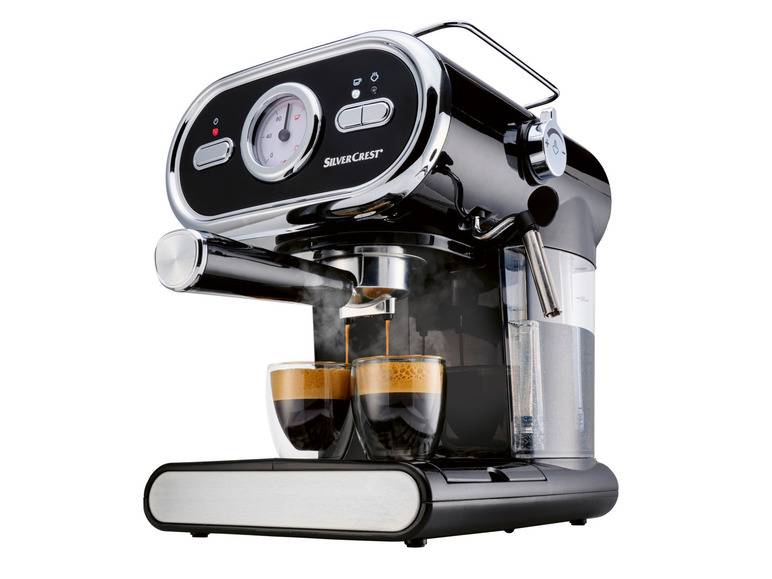 SILVERCREST® KITCHEN TOOLS Espressomaschine »SEM 1100 E1«, schwarz, 1100 W 2025