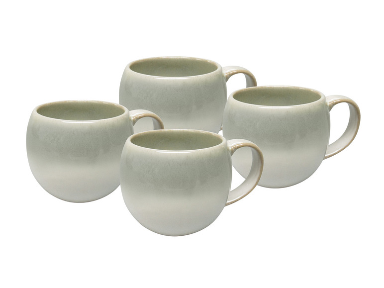 vanWell Kaffeebecher 4erSet bauchig ca. 50cl Steingut Begrenztes Angebot