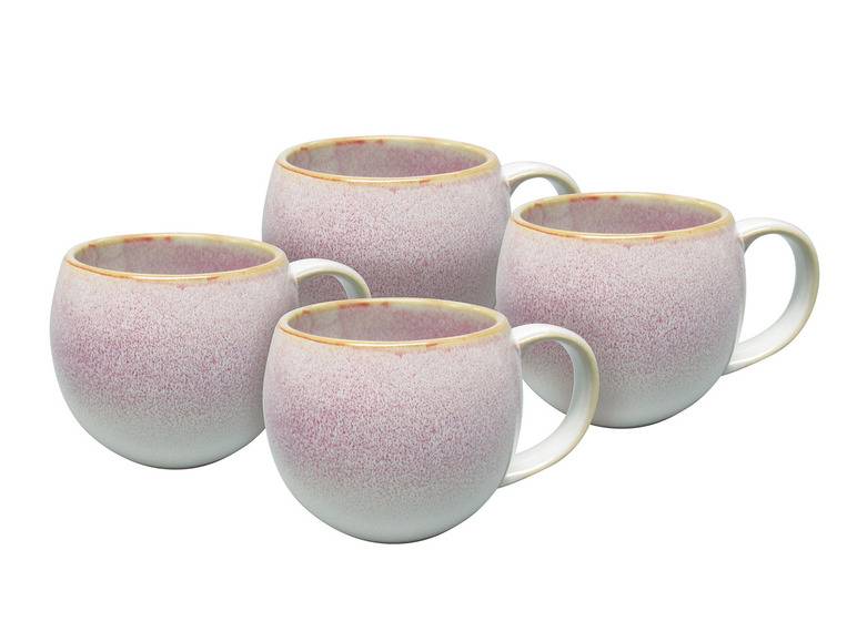 vanWell Kaffeebecher 4erSet bauchig ca. 50cl Steingut Begrenztes Angebot