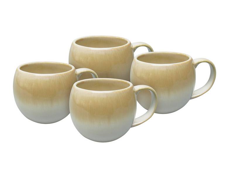 vanWell Kaffeebecher 4erSet bauchig ca. 50cl Steingut Begrenztes Angebot