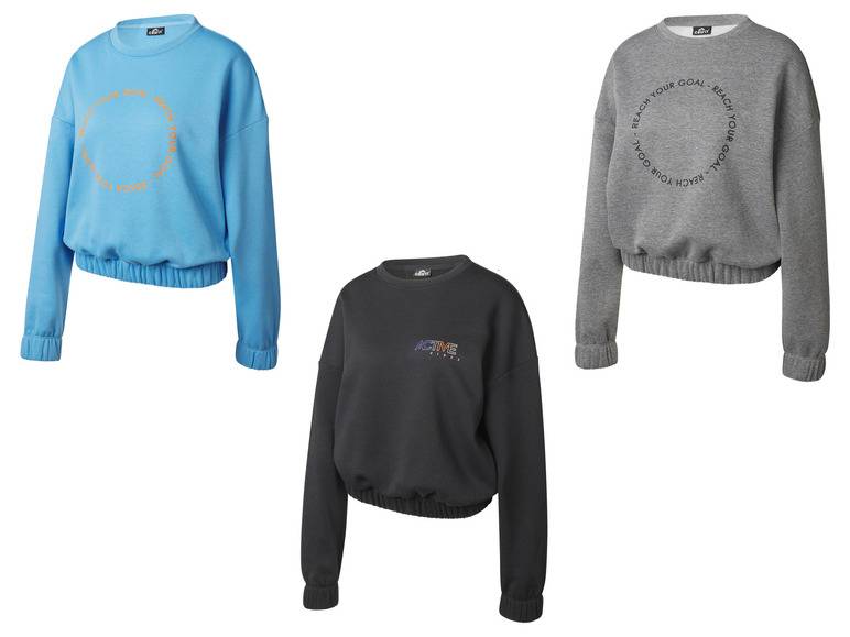 CRIVIT Damen Sweatpullover, modisch kurz geschnitten Online Outlet